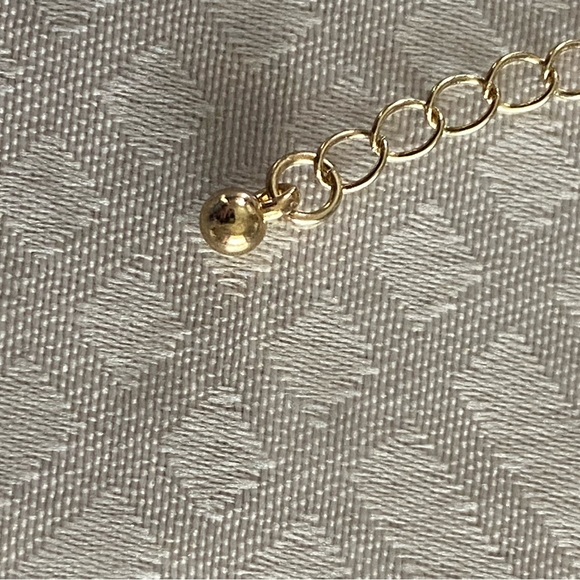 PANACEA 14K Gold Plated Paper Clip Chain Luxe Initial Necklace Letter A - Picture 7 of 10